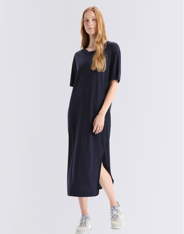 Icebreaker W Granary Tee Dress MIDNIGHT NAVY XS
