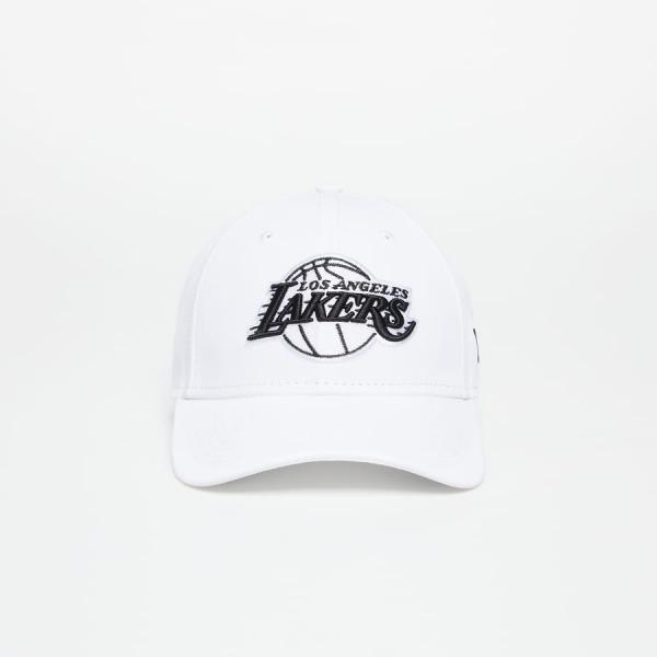 Kšiltovka New Era Los Angeles Lakers Repreve Monochrom 9FORTY Adjustable Cap White/ Black