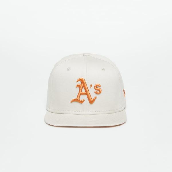 Kšiltovka New Era Oakland Athletics League Essential 59FIFTY Fitted Cap Stone/ Orange