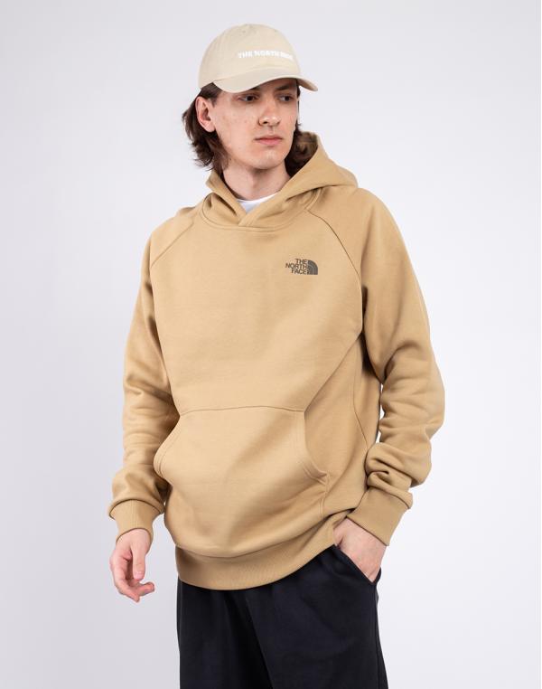The North Face M Raglan Redbox Hoodie Khaki Stone S