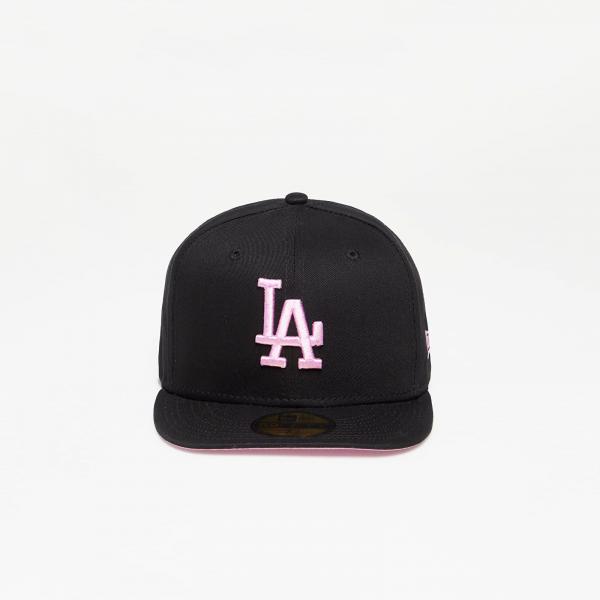 New Era 5950 MLB League Essential 59FIFTY Los Angeles Dodgers Black/ Wild Rose