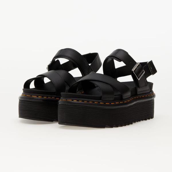 Dr. Martens Voss II Quad Cross Strap Sandal Black Athena