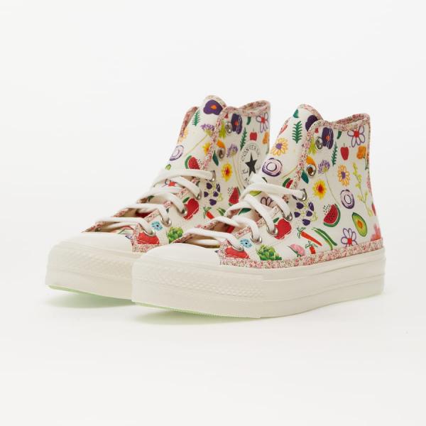 Converse Chuck Taylor All Star Lift Egret/ Egret/ Green Beam