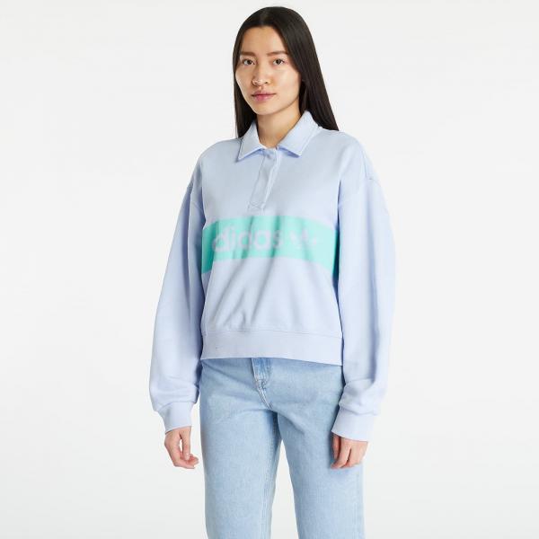 adidas Collar Sweatshirt Blue Dawn