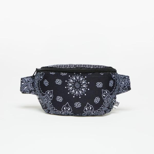 Urban Classics Bandana Print Hip Bag Black