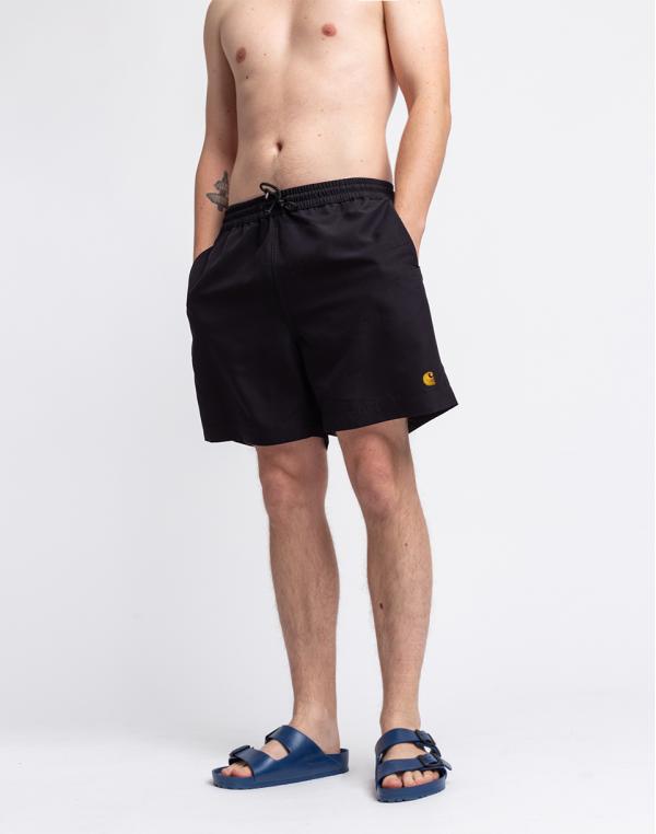 Carhartt WIP Chase Swim Trunks Black/Gold S