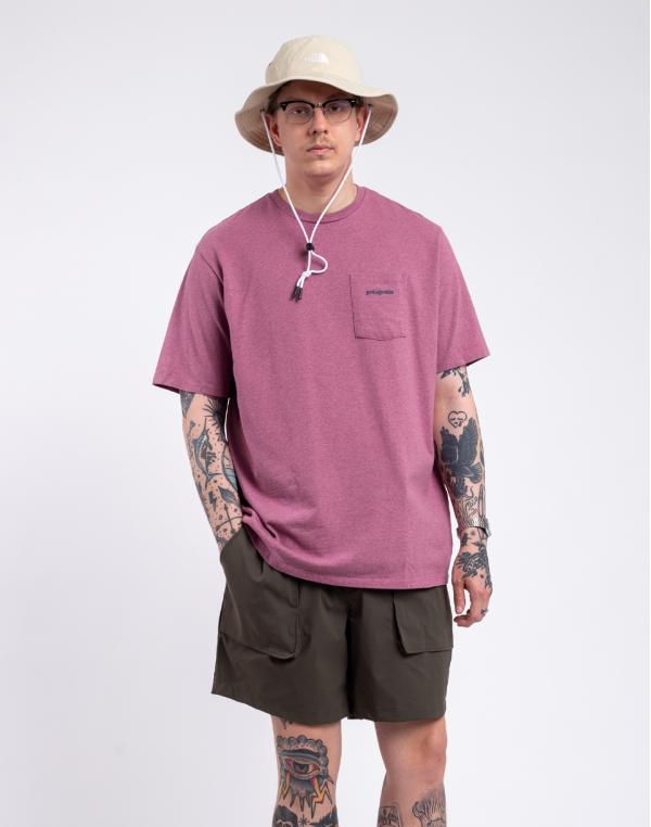 Tričko Patagonia M's Boardshort Logo Pocket Responsibili-Tee Evening Mauve