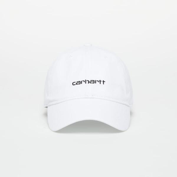 Kšiltovka Carhartt WIP Canvas Script Cap White/ Black
