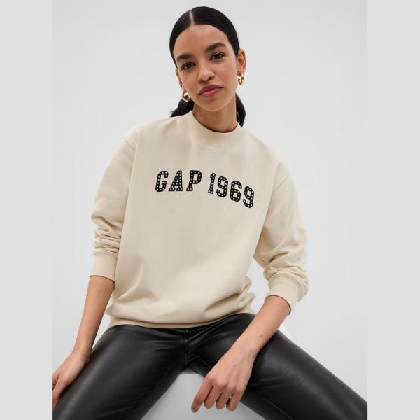 Mikina GAP Fl Logo Boyfriend Crew Chino XL