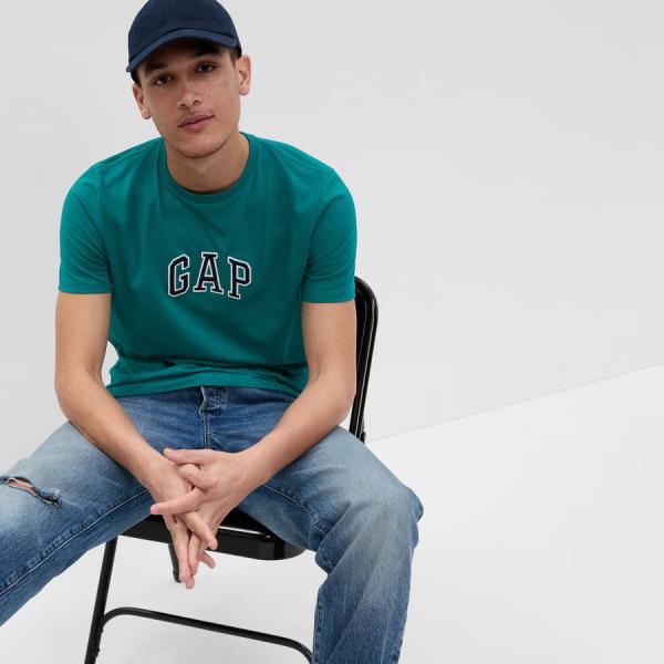 Tričko GAP Intl New Arch Tee Green Gem S
