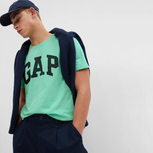 GAP V-Basic Logo T Aqua Light