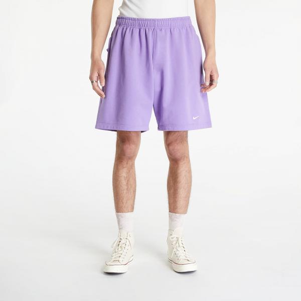 Nike Solo Swoosh Men's French Terry Shorts Space Purple/ White