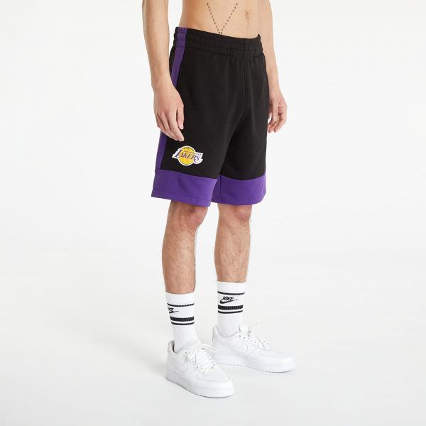 New Era Los Angeles Lakers NBA Colour Block Shorts Black/ True Purple