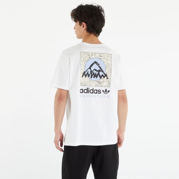 Tričko s krátkým rukávem adidas Originals Adventure Mountain Back Tee White