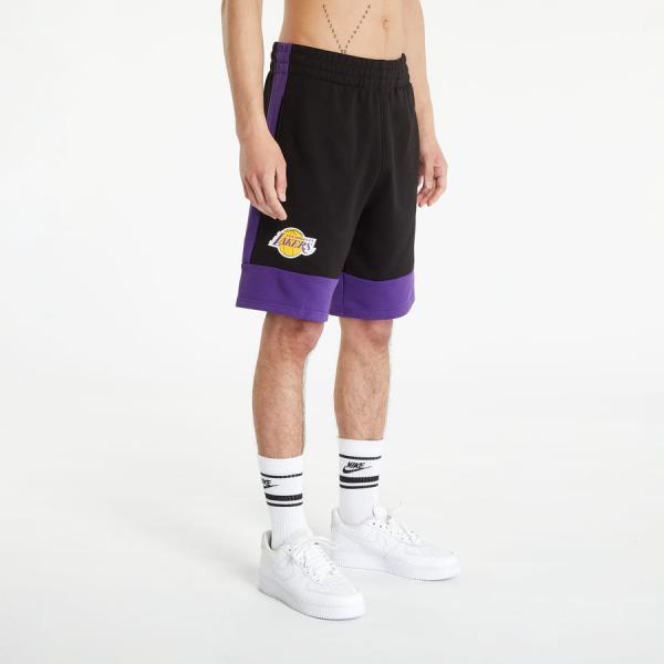 Teplákové kraťasy New Era NBA Colour Block Shorts Las Vegas Lakers Black/ True Purple