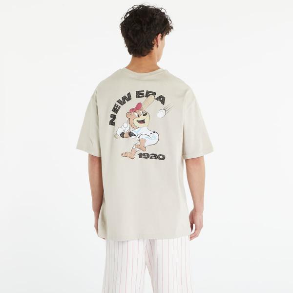Tričko s krátkým rukávem New Era Character Graphic Oversized Cream T-Shirt UNISEX Stone/ Black