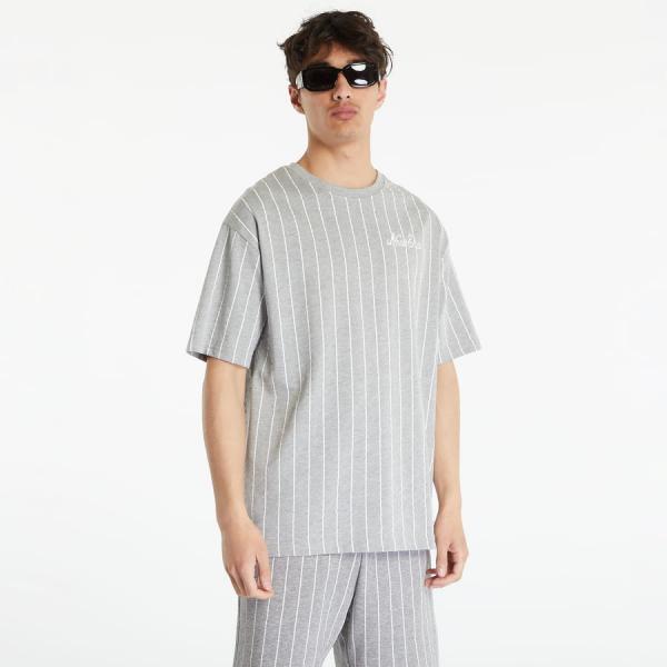 Tričko New Era Pinstripe Oversized T-Shirt Heather Gray/ White S