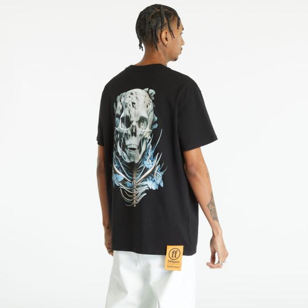 Tričko Forgotten Faces Eroded Back Heavy Oversized Tee Black M