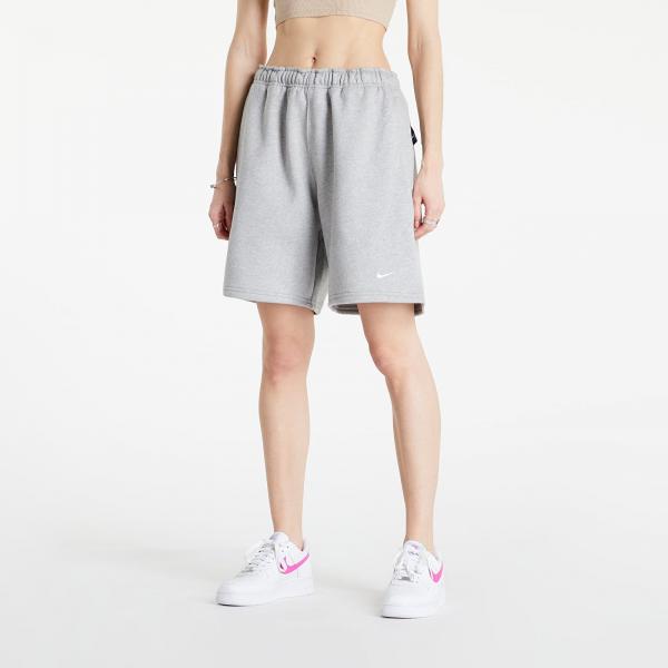 Nike NRG Solo Swoosh Fleece Shorts Dark Grey Heather/ White