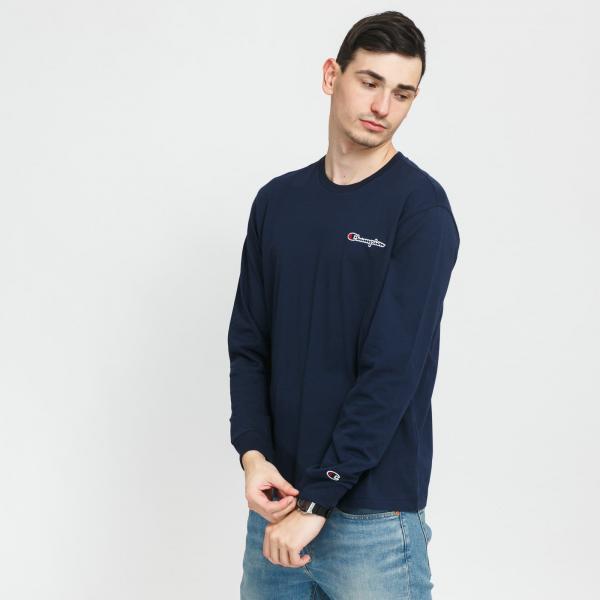 Champion Crewneck LS Tee Navy