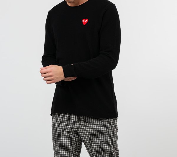Svetr Comme des Garçons PLAY Knit Black L