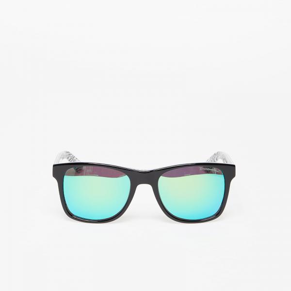 Sluneční brýle Horsefeathers Foster Sunglasses Zebra/Mirror Green Universal