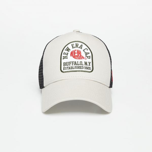 New Era State Patch Trucker Cap Cream/ Black