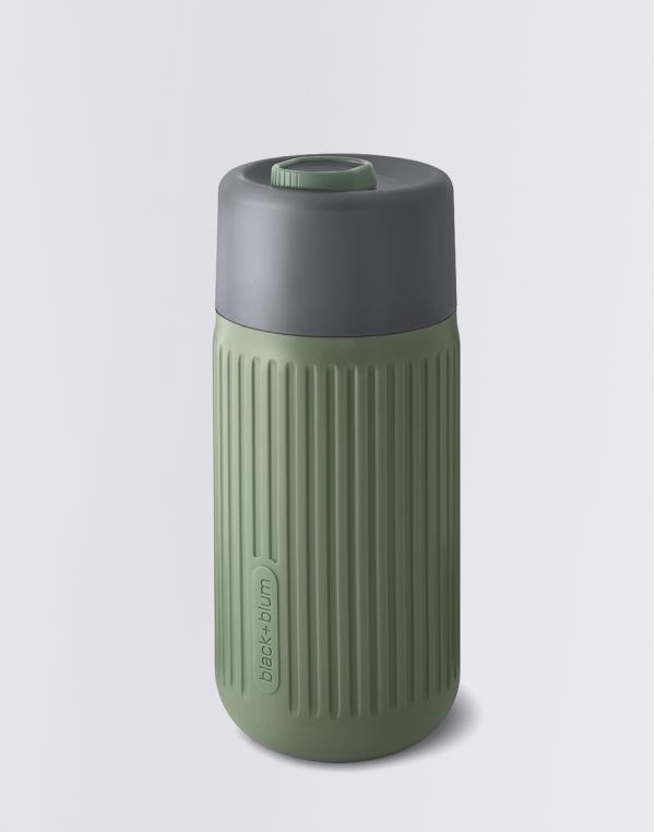 Black+Blum Glass Travel Cup Grey/Olive