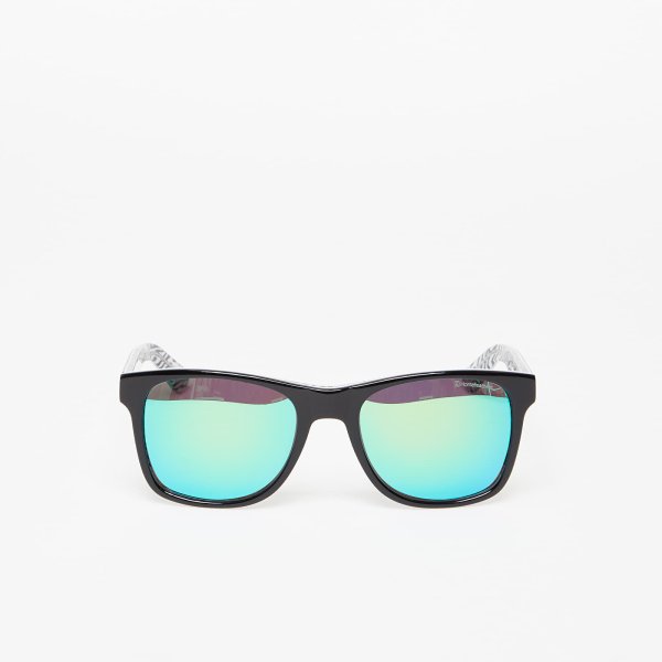 Sluneční brýle Horsefeathers Foster Sunglasses Zebra/ Mirror Green Universal