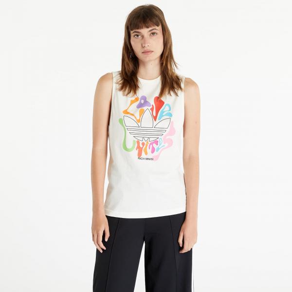 Top adidas Originals x RICH MNISI Pride Tank Top Off White S