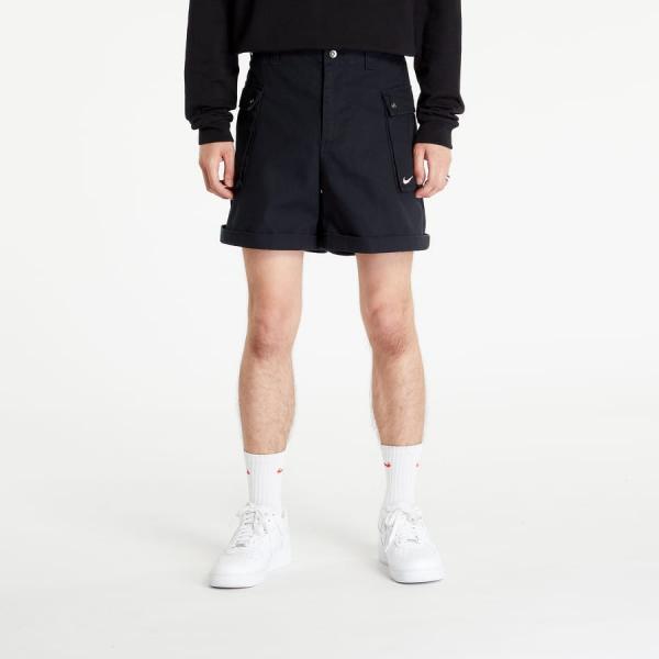 Šortky Nike Life Men's Woven Cargo Shorts Black/ White 36