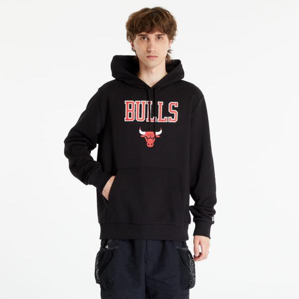 Mikina New Era Chicago Bulls NBA Team Logo Pullover Hoodie Black/ Front Door Red M