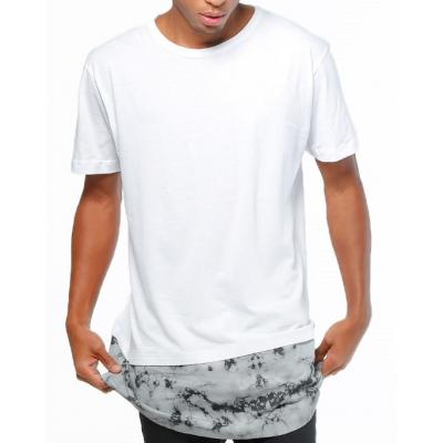 Urban Classic Long Shaped Marble Tee White
