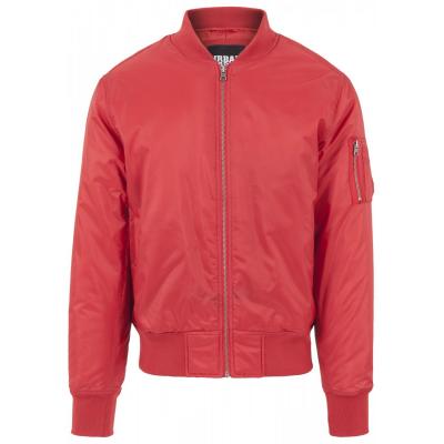 Urban Classics Basic Bomber Jacket Fire Red