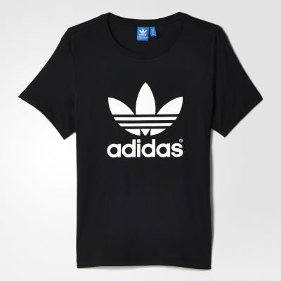 adidas Boyfriend Trefoil Tee Black