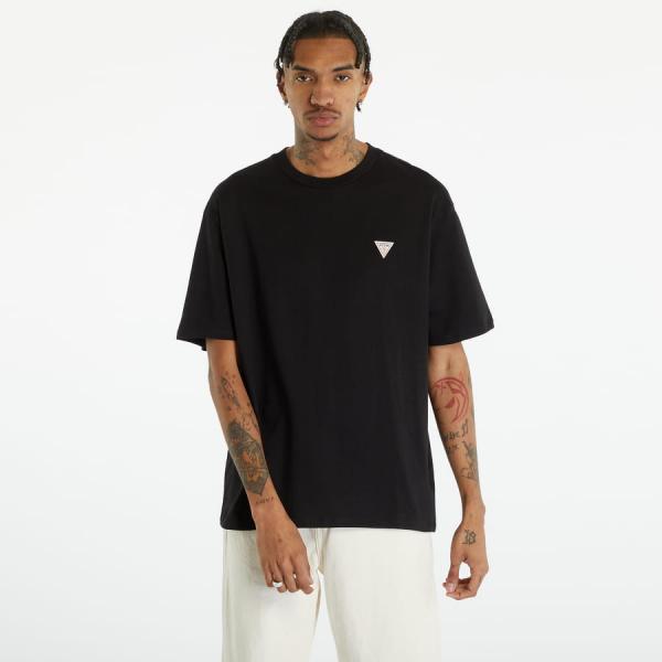 GUESS Go Triangle Logo Tee Jet Black A996