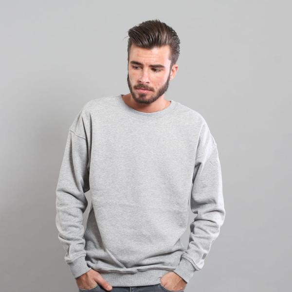 Mikina Urban Classics Sweat Crewneck Melange Grey M