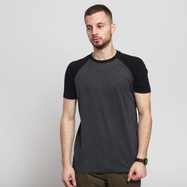 Tričko Urban Classics Raglan Contrast Tee Chalk/ Black S
