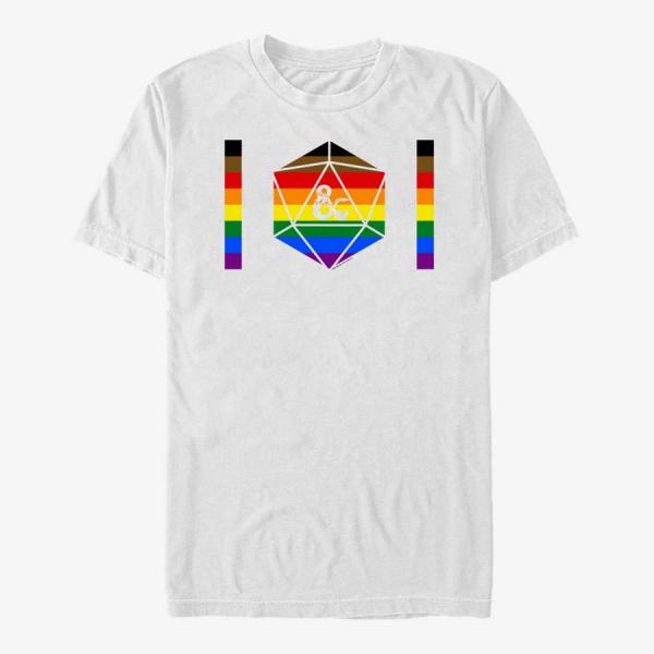 Tričko Merch Dungeons & Dragons - Pride Ampersand Unisex T-Shirt White S