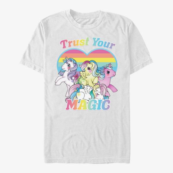 Tričko Merch Hasbro My Little Pony - Trust Your Magic Unisex T-Shirt White L