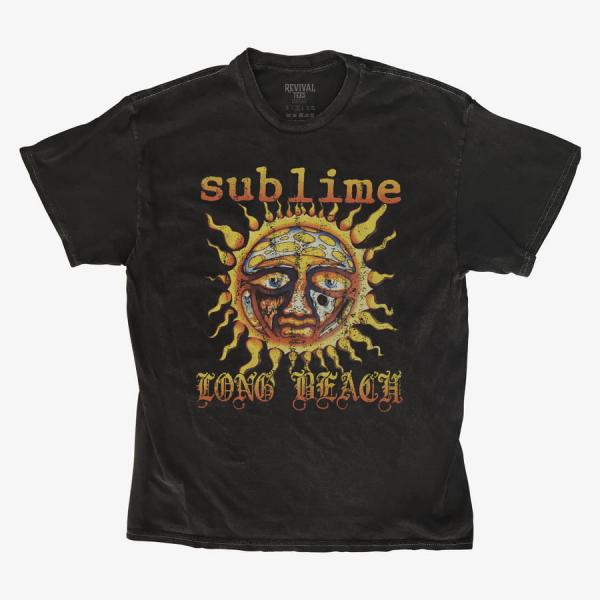 Queens Revival Tee - Sublime Logo Long Beach Unisex T-Shirt Black