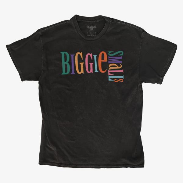 Tričko Merch Revival Tee - Biggie Smalls Colour Text Logo Unisex T-Shirt Black L
