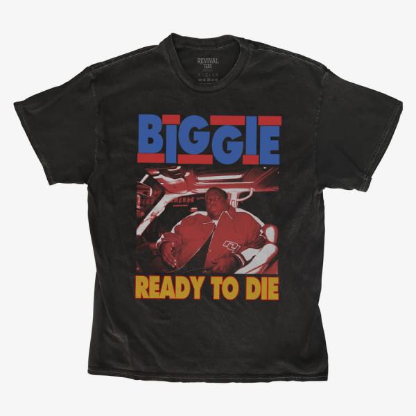 Tričko Merch Revival Tee - Biggie Ready To Die Unisex T-Shirt Black S