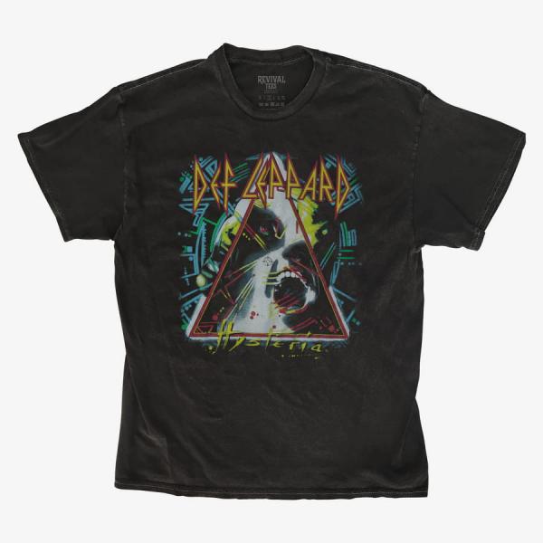Queens Revival Tee - Def Leppard Hysteria Unisex T-Shirt Black