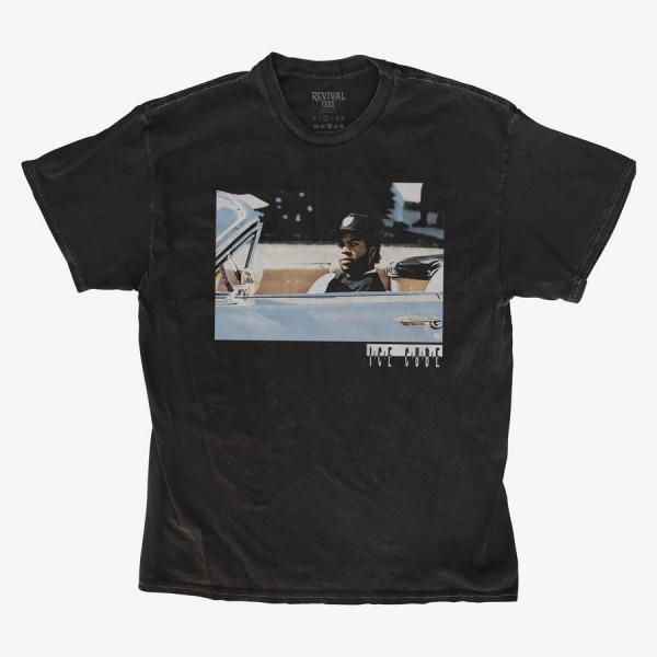 Tričko Merch Revival Tee - Ice Cube Retro Car Scene Unisex T-Shirt Black S