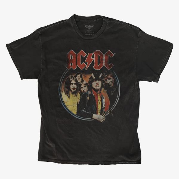 Tričko Merch Revival Tee - AC/DC Highway To Hell Cover Unisex T-Shirt Black L