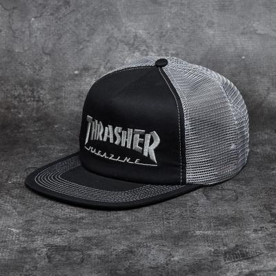 Thrasher Logo Mesh Cap Black/ Grey