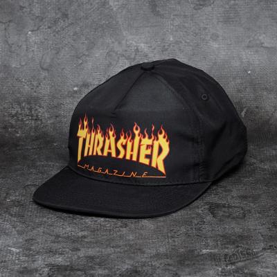 Thrasher Flame Snapback Black