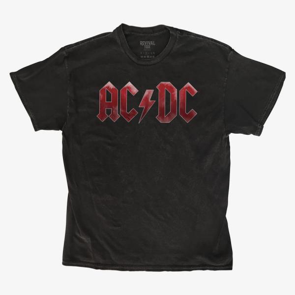 Tričko Merch Revival Tee - AC/DC Red Ice Logo Unisex T-Shirt Black L