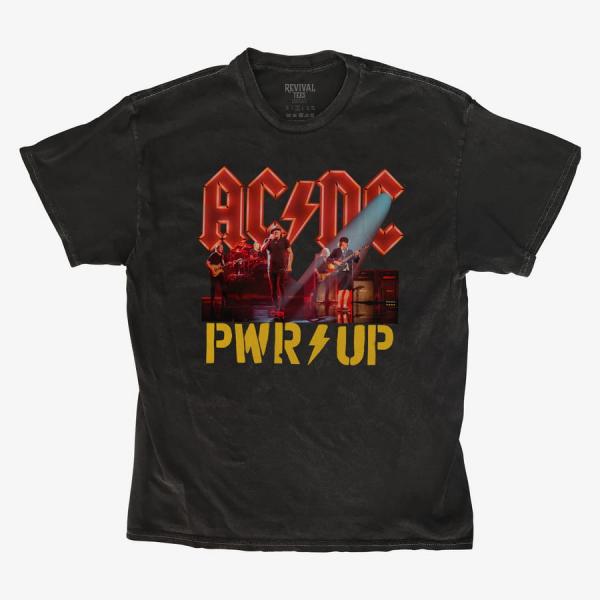 Tričko Merch Revival Tee - AC/DC Power Up Stage Lights Unisex T-Shirt Black M